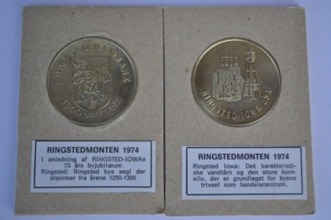 Ringsted-Iowa mønten for- og bagside Ringsted-Iowa mønten for- og bagside